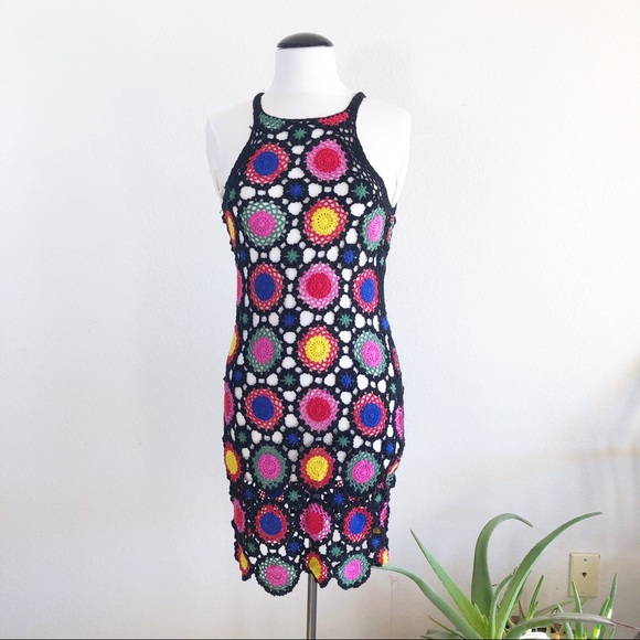 h&m coachella crochet dress